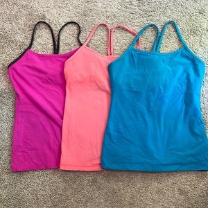 Lululemon Power Y Tank lot of 3